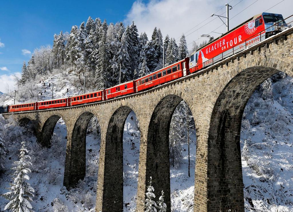 Rhaetian railway route