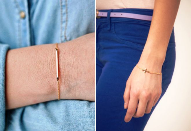 Gelang Emas Wanita Cantik Di Lengannya Lebar Dan Nipis Keras Dan Karet Dan Emas Putih